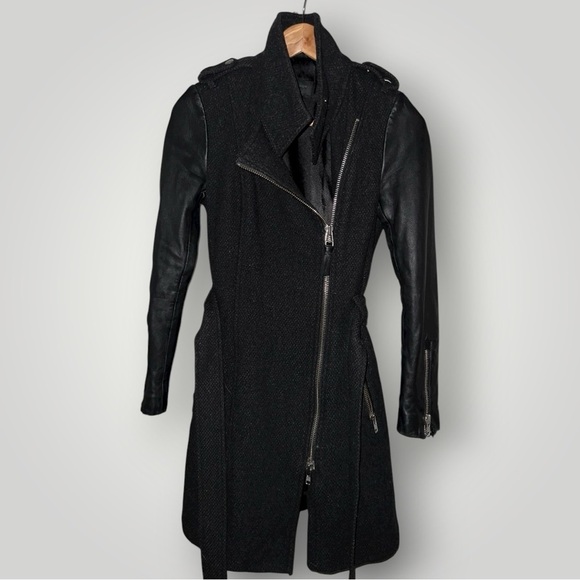 Mackage Jackets & Blazers - Mackage Women’s Wool Coat with Leather Sleeves – Size XS